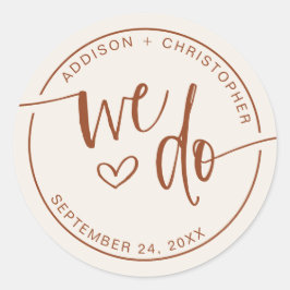 Adesivo Beige Terracotta Nós Fazemos Foco De Envelopes