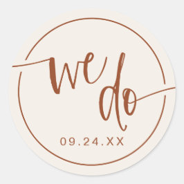 Adesivo Beige Terracotta Nós Fazemos Foco De Envelopes