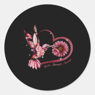 Adesivo Beija-flor Girassol Coração Fita Burgundy Cérebro 
