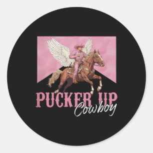 Adesivo Beije Cupido Cowboy Dia dos Namorados Ocidental Di