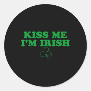 Adesivo Beije-me Eu Sou Trevo Irlandês