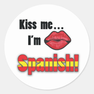 Adesivo Beije-me que eu sou espanhol