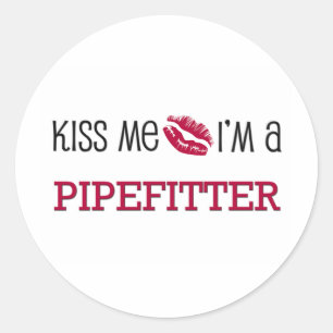 Adesivo Beije-me que eu sou um PIPEFITTER
