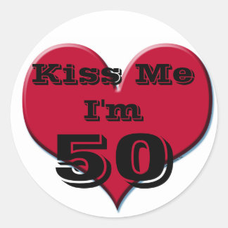 Adesivo Beije-me Sou 50 Sticker