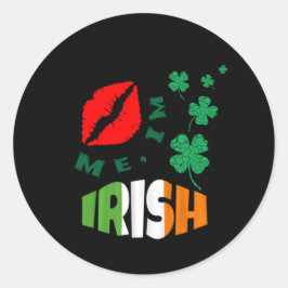 Adesivo Beije-me, sou Dia de São Patrício irlandês