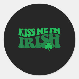 Adesivo Beije-me, Sou Irlandês Trevo1