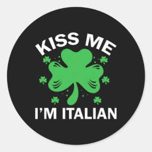 Adesivo Beije Me Sou Italiano Divertida Família Italiana S