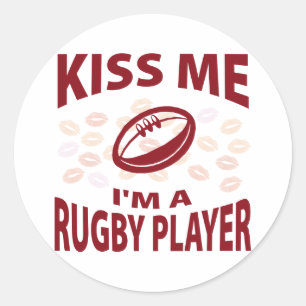 Adesivo Beije-me, sou jogador de rugby