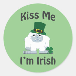 Adesivo Beije-me Sou o Yeti Irlandês