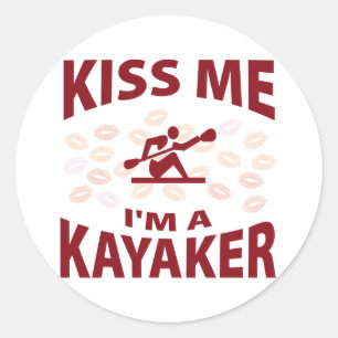 Adesivo Beije-me, sou um Kayaker
