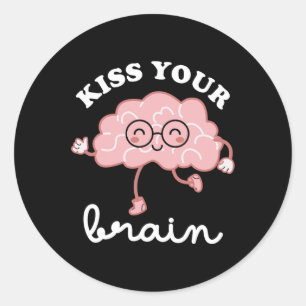 Adesivo Beije seus Namorados cerebrais Engraçado Professor