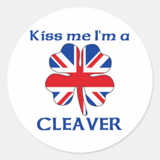 Adesivo Beijo Britânico Personalizado Eu sou Cleaver
