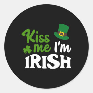 Adesivo Beijo Irlandês Me Beije Sou Irlandês Dia De São Pa