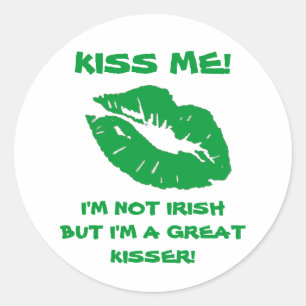 Adesivo Beijo irlandês Me-Verde do beijo