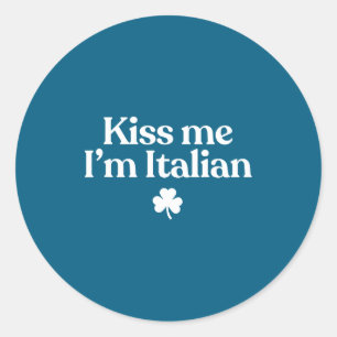 Adesivo Beijo original italiano engraçado dia de São Patrí