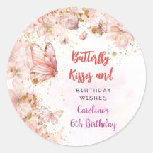 Beijos de borboletas e desejos de aniversário