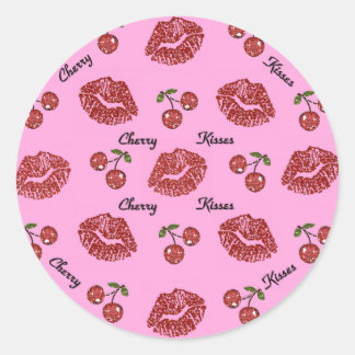 Adesivo Beijos de Cereja Rockabilly RAB em Rosa