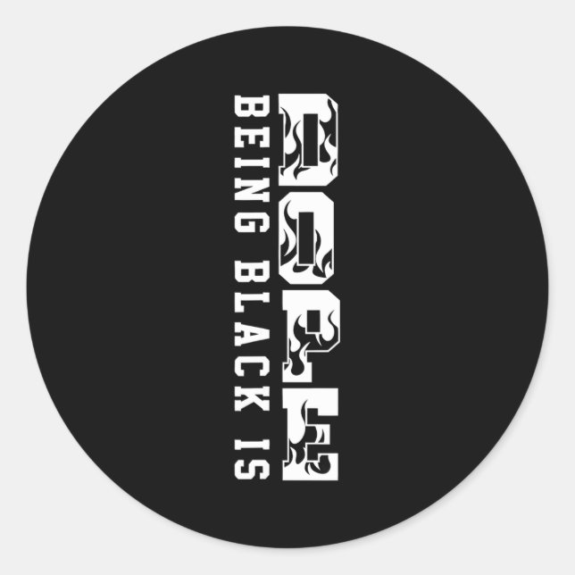 Adesivo Being Black Is Black History Hbcu Melanin African  (Frente)