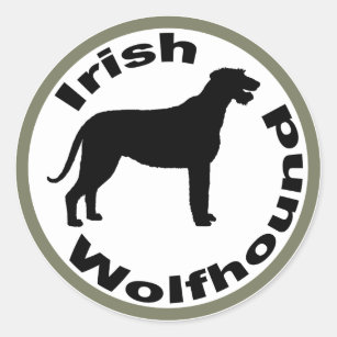 Adesivo Beira do círculo do Wolfhound irlandês