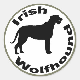 Adesivo Beira do círculo do Wolfhound irlandês