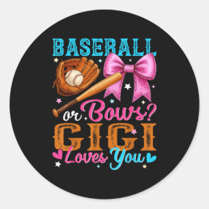 Adesivo Béisbol Ou Arcos Gigi Ama Você Revelação Do Sexo D
