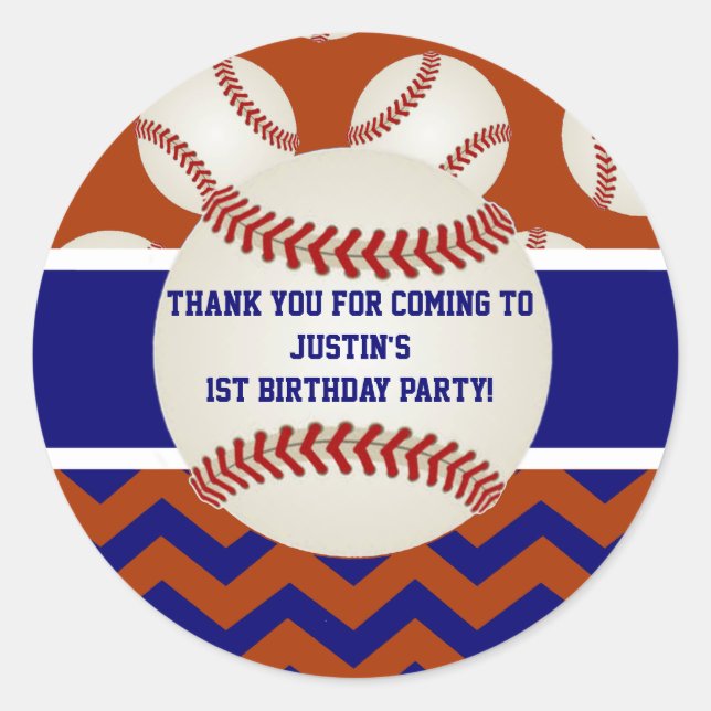 Adesivo Beisebol Aniversário Obrigado Pinheiros (Frente)