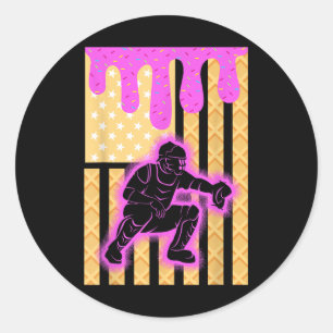 Adesivo Beisebol Boys Drivers Sorvete Baseball Ame