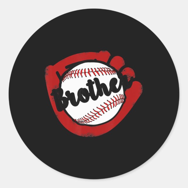 Adesivo Beisebol Brother para a Mãe do Sofball (Frente)