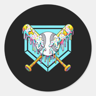 Adesivo Beisebol Para Rapazes Jovens Sorvetes De  B