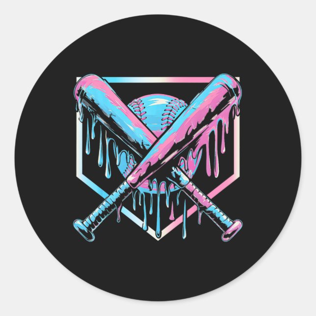 Adesivo Beisebol Para Sorvete De Meninos Com Prédios Dr. (Frente)