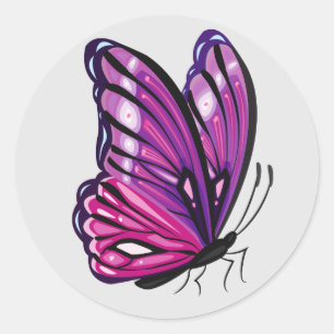 Adesivo Bela borboleta ilustrada