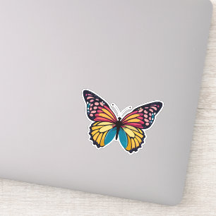 Adesivo Bela Borboleta Multicolorida