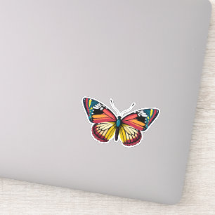 Adesivo Bela Borboleta Multicolorida