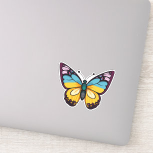 Adesivo Bela Borboleta Multicolorida