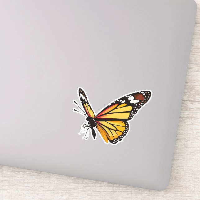 Adesivo Bela Borboleta Multicolorida (Detalhe)