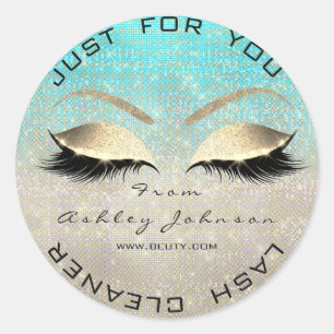 Adesivo Bela Branca Salão Brilhante Azul Lash Cleaner