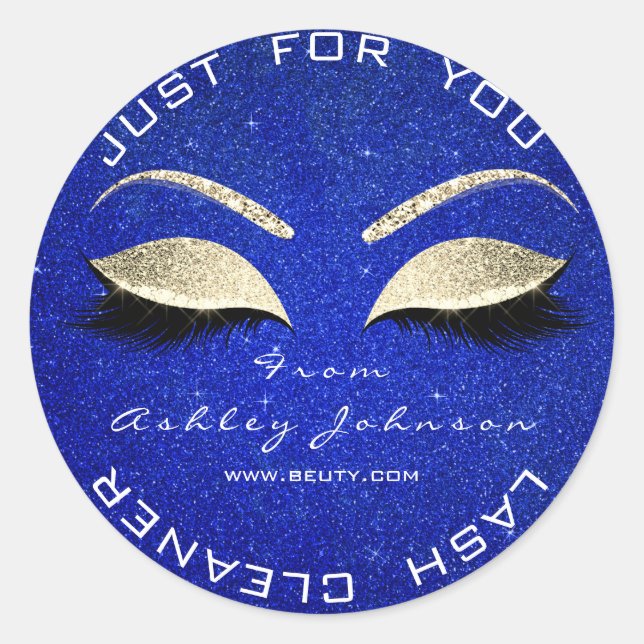 Adesivo Bela Brilhante Cobalt Blue Dourado Cleaner (Frente)