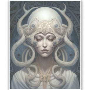 Adesivo Bela Bruxa Demon Queen Fantasy Art