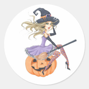 Adesivo Bela Bruxa na Pumpkin