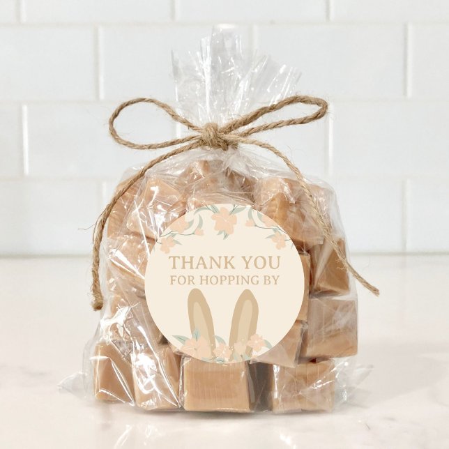 Adesivo Bela coelhinha de moça Aniversário Obrigado (Criador carregado)