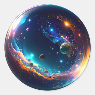 Adesivo Bela Cósmica Galaxy Fantasy Art