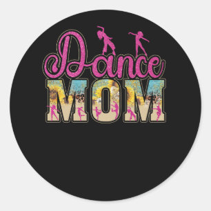 Adesivo Bela dança de Tie-dye Mãe Dia de as mães Dançando