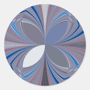 Adesivo Bela deslumbrante Arte de borboletas em cores azui
