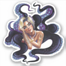Bela Deusa Octopus Sticker