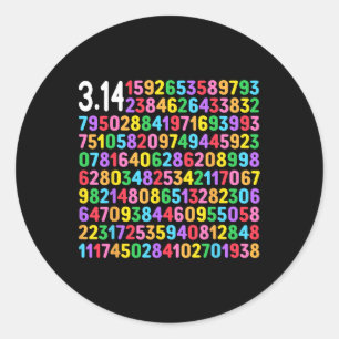 Adesivo Bela Dígitos De 3.14 Pi Feliz Dia De Pi Professora