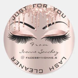 Adesivo Bela do Nome Dobra Gotas Rosa Batidas Rosa Lashes 