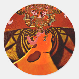 Adesivo Bela e incrível Girafa ama animais safari