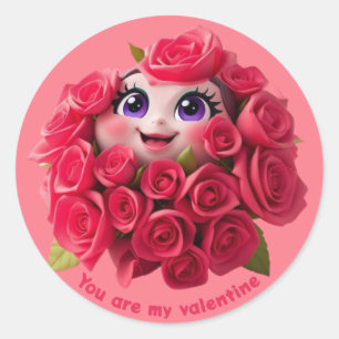 Adesivo Bela felicidade Valentim dia 2025 Sticker