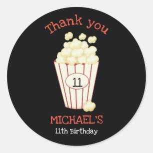 Adesivo Bela Festa de aniversário Noturna Simples