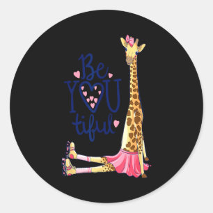 Adesivo Bela Girafa _ Inspire Seja Você Girafa Animal
